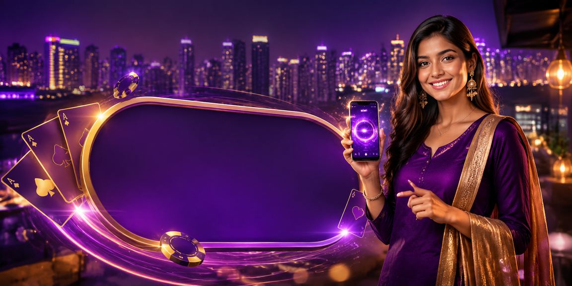 Young Indian woman playing Teen Patti happily wearing traditional kurti