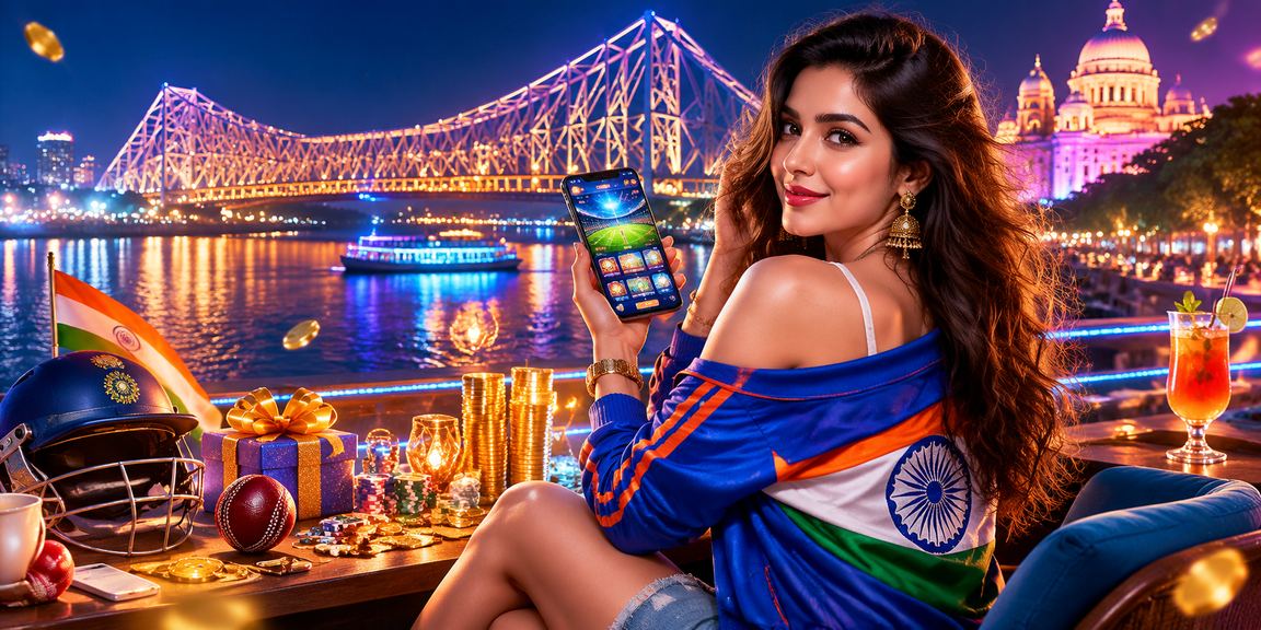 Cricket fans near Howrah Bridge enjoying betting